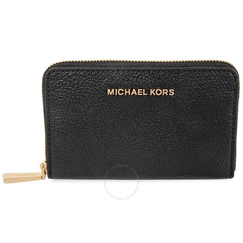 small pebbled leather wallet michael kors|michael kors small black wallet.